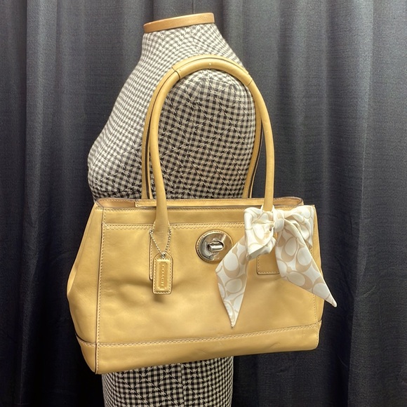 Coach F13675 Buckskin Satchel - Picture 3 of 16